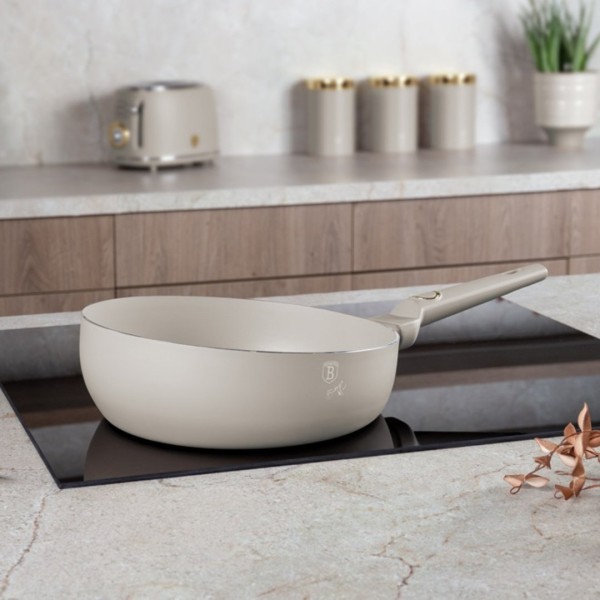 Пательня Wok BerlingerHaus Flip 26 см для смаження азійських страв, Sahara BH-8059