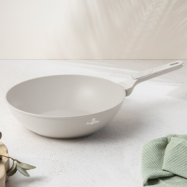 Пательня Wok BerlingerHaus Sahara Marble BH-8391, 28 см для приготування страв на всіх типах плит