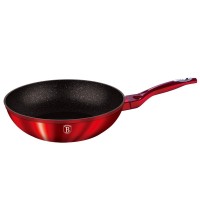 Patelnia wok Berlinger Haus Line BH-1267 28 cm granitowa burgundowa