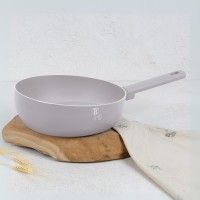 Пательня Wok BerlingerHaus Flip 26 см для смаження та готування страв Taupe Collection BH-8089