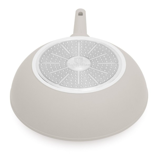 Пательня вок BerlingerHaus Sahara BH-8064, 28 см з кришкою для приготування страв на вогні