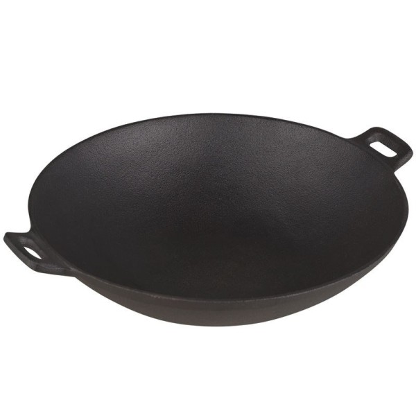 Patelnia wok KiNGHOFF KH-1109 żeliwna 31 cm do kuchni
