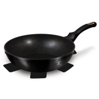 Patelnia wok Berlinger Haus Black Rose BH-6178 granitowa 30 cm do kuchni