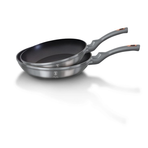 Zestaw patelni Berlinger Haus Moonlight BH-6169 granitowy 20/24/28 cm do smażenia