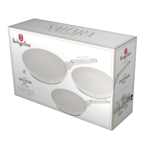 Zestaw patelni BerlingerHaus Sahara Marble Collection 3 sztuki
