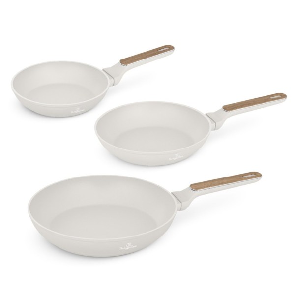 Zestaw patelni BerlingerHaus Sahara BH-8322 z uchwytami drewnianymi do codziennego gotowania
