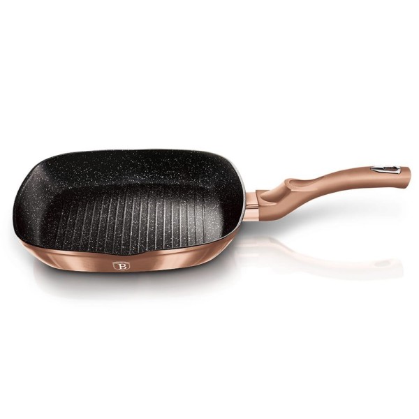 Zestaw patelni Berlinger Haus Metallic Line Rose Gold 20/24/28 cm granitowych