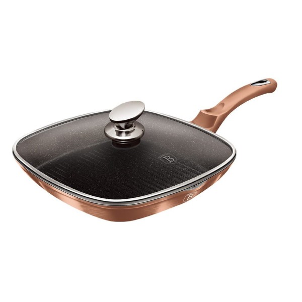 Zestaw patelni Berlinger Haus Metallic Line Rose Gold 20/24/28 cm granitowych