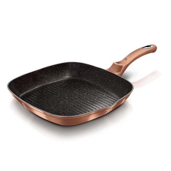 Zestaw patelni Berlinger Haus Metallic Line Rose Gold 20/24/28 cm granitowych