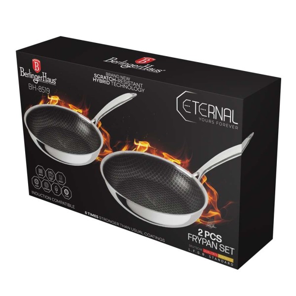 Zestaw patelni Berlinger Haus Eternal Collection BH-8519 do smażenia, 2 elementy