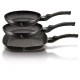 Zestaw patelni Berlinger Haus Black Silver BH-6157 z powłoką granitową do smażenia