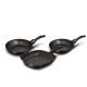 Zestaw patelni Berlinger Haus Black Silver BH-6157 z powłoką granitową do smażenia