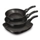 Zestaw patelni Berlinger Haus Black Silver BH-6157 z powłoką granitową do smażenia