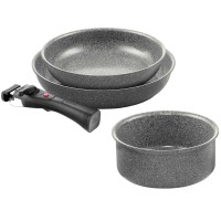 Набір сковорідок Ballarini Torre 24+28 см та ковшик 16 см для ефективного приготування