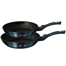 Набір сковорідок Berlinger Haus Aquamarine BH-1883, 22/26 см, антипригарне гранитовe покриття для домашнього кухонного використання