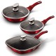 Zestaw patelni Berlinger Haus Black Burgundy BH-6189 granitowych 3 sztuki