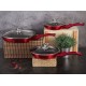 Zestaw patelni Berlinger Haus Black Burgundy BH-6189 granitowych 3 sztuki