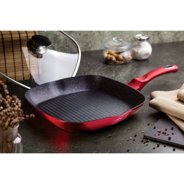 Zestaw patelni Berlinger Haus Black Burgundy BH-6189 granitowych 3 sztuki