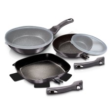 Zestaw patelni Berlingerhaus BH-7048 granitowych na kuchnię