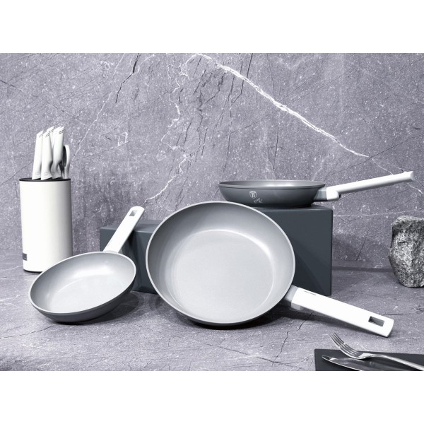 Zestaw patelni Berlinger Haus Aspen BH-7075 20/24/28 cm z powłoką tytanową do gotowania