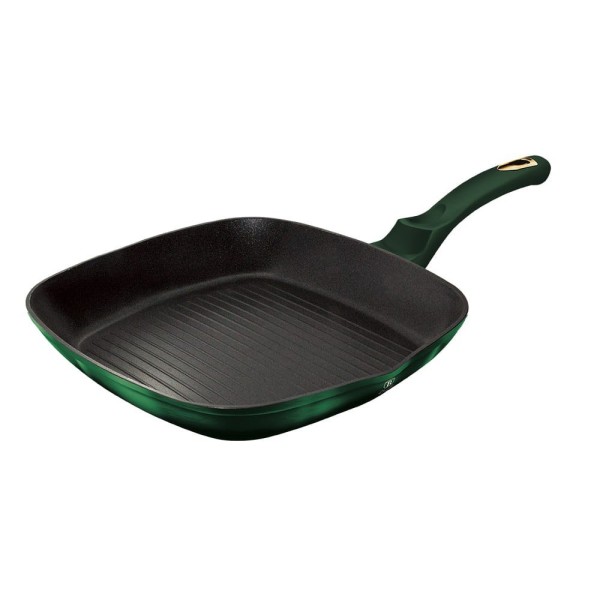 Zestaw patelni Berlinger Haus Metallic Emerald BH-6167 tytanowych do smażenia 3 elementy