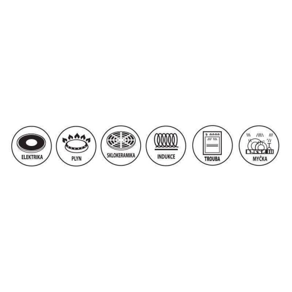 Набір індукційних сковорідок з гранітним антипригарним покриттям GRANDE 20/26 см, 3 предмети ORION 110275