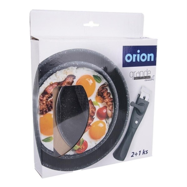 Набір індукційних сковорідок з гранітним антипригарним покриттям GRANDE 20/26 см, 3 предмети ORION 110275