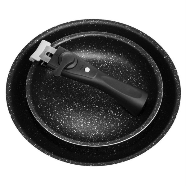 Набір індукційних сковорідок з гранітним антипригарним покриттям GRANDE 20/26 см, 3 предмети ORION 110275