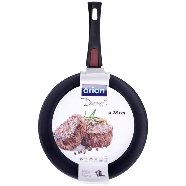 Patelnia nieprzywierająca Orion DIAMANT 28 cm — do indukcji, odpinany uchwyt