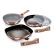 Zestaw patelni Berlinger Haus Metallic Line Rose Gold BH-7038 z odpinaną rączką, 3 sztuki