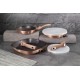 Zestaw patelni Berlinger Haus Metallic Line Rose Gold BH-7038 z odpinaną rączką, 3 sztuki