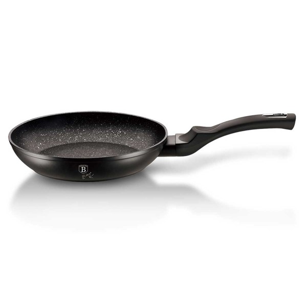 Зestaw сковорідок Berlingerhaus Black Silver BH-6159, для приготування різних страв, гранитове покриття