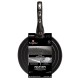 Зestaw сковорідок Berlingerhaus Black Silver BH-6159, для приготування різних страв, гранитове покриття