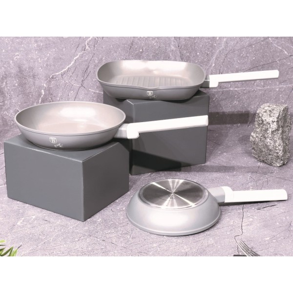 Zestaw patelni Berlinger Haus Aspen BH-7076 z powłoką tytanową 20/24/28 cm do smażenia