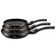 Zestaw patelni Berlinger Haus Black Silver BH-6159 z powłoką granitową 3 elementy do smażenia