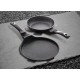Zestaw patelni Berlinger Haus Black Silver BH-6159 z powłoką granitową 3 elementy do smażenia