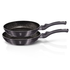 Набір сковорідок BERLINGER HAUS Carbon Pro BH-6908 з гранітним покриттям 22/26 см