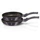 Zestaw patelni Berlinger Haus Carbon Pro BH-6908 z powłoką granitową 22/26 cm do smażenia