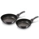 Zestaw patelni Berlinger Haus Carbon Pro BH-6908 z powłoką granitową 22/26 cm do smażenia