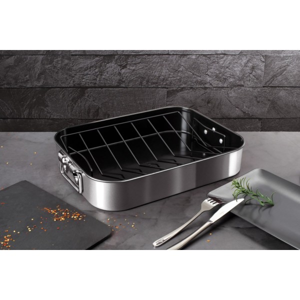 Brytfanna Berlinger Haus Carbon Pro BH-7846 do pieczenia z rusztem 41,5x32 cm
