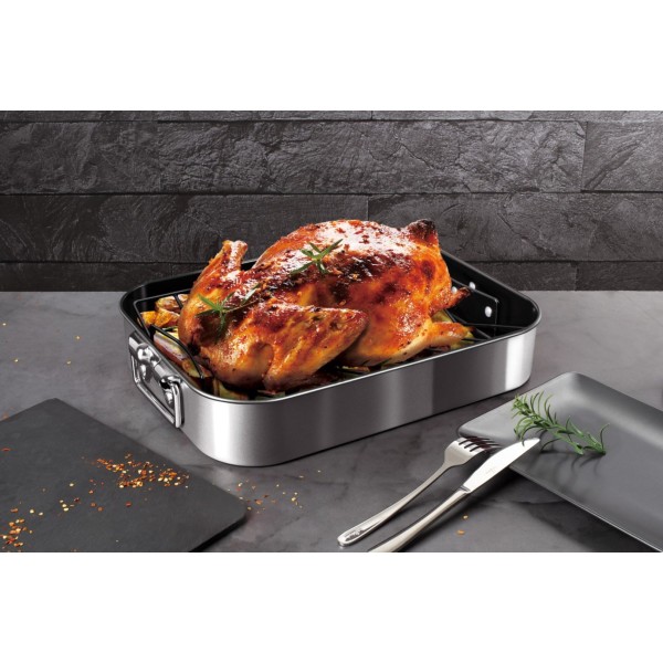 Brytfanna Berlinger Haus Carbon Pro BH-7846 do pieczenia z rusztem 41,5x32 cm