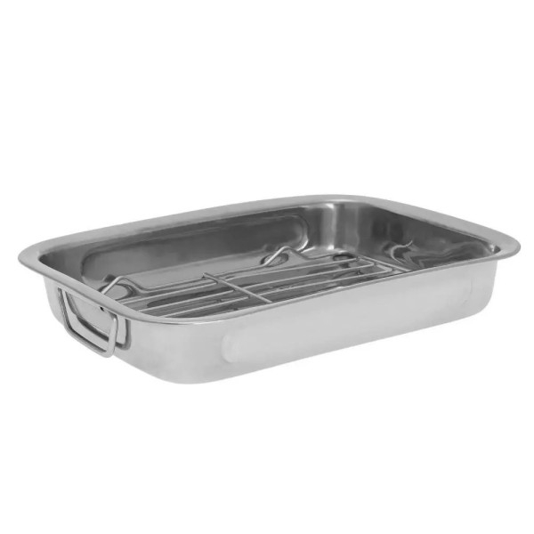 Brytfanna stalowa Kinghoff KH-1377 z rusztem 35 cm do pieczenia