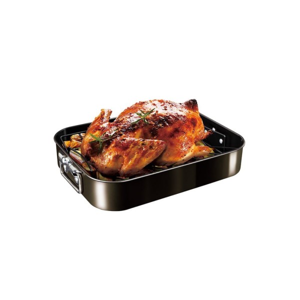 Brytfanna Berlinger Haus Shiny Black BH-7849 do pieczenia z rusztem 41,5x32 cm