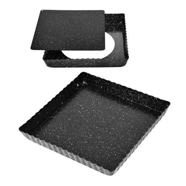 Blacha do pieczenia Brunbeste BB-3652 20x20x2,5 cm z wyjmowanym dnem i powłoką nieprzywieralną