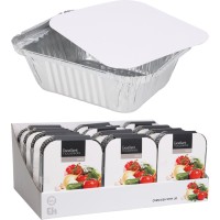 Foremki do pieczenia aluminiowe 10 szt. z pokrywą