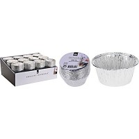 Foremki do pieczenia, Foremki Aluminiowe, komplet 16 sztuk, 8,2x7,1 cm