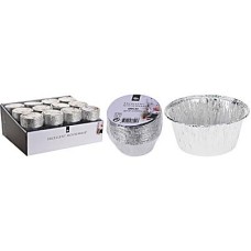 Foremki do pieczenia, Foremki Aluminiowe, komplet 16 sztuk, 8,2x7,1 cm