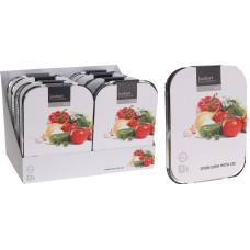 Zestaw foremek aluminiowych 5 szt. z pokrywą do pieczenia