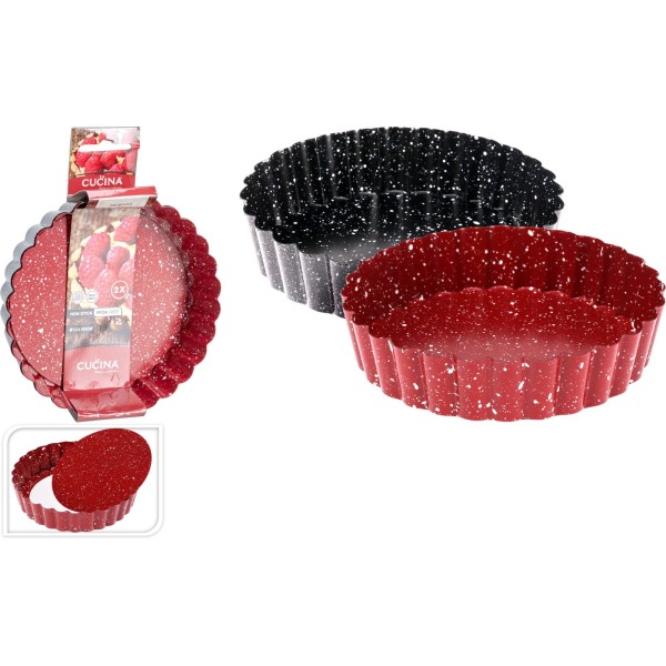 Blacha do pieczenia Tarta 12cm Zestaw 2 sztuk