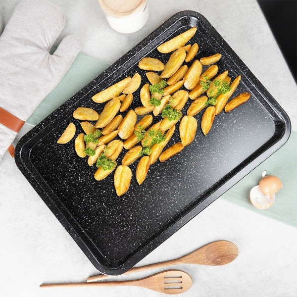 Blacha do pieczenia mięsa i ciast VILDE 279029 (46,5×32,5×2,5 cm)